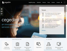 Tablet Screenshot of cegedim.com