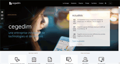 Desktop Screenshot of cegedim.fr